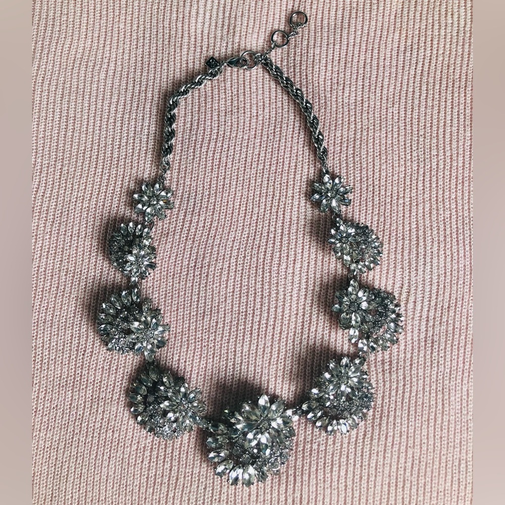 Brand new Banana Republic Kiss Kiss Crystal Necklace Clear crystal